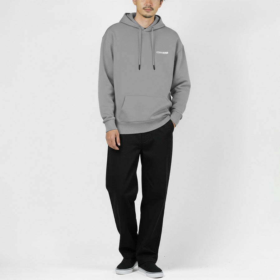 CONVERSE コンバース テックダンボール プルオーバー パーカー プルパーカー ワンポイント ロゴ メンズ レディース ユニセックス ペアルック（0132280175）
