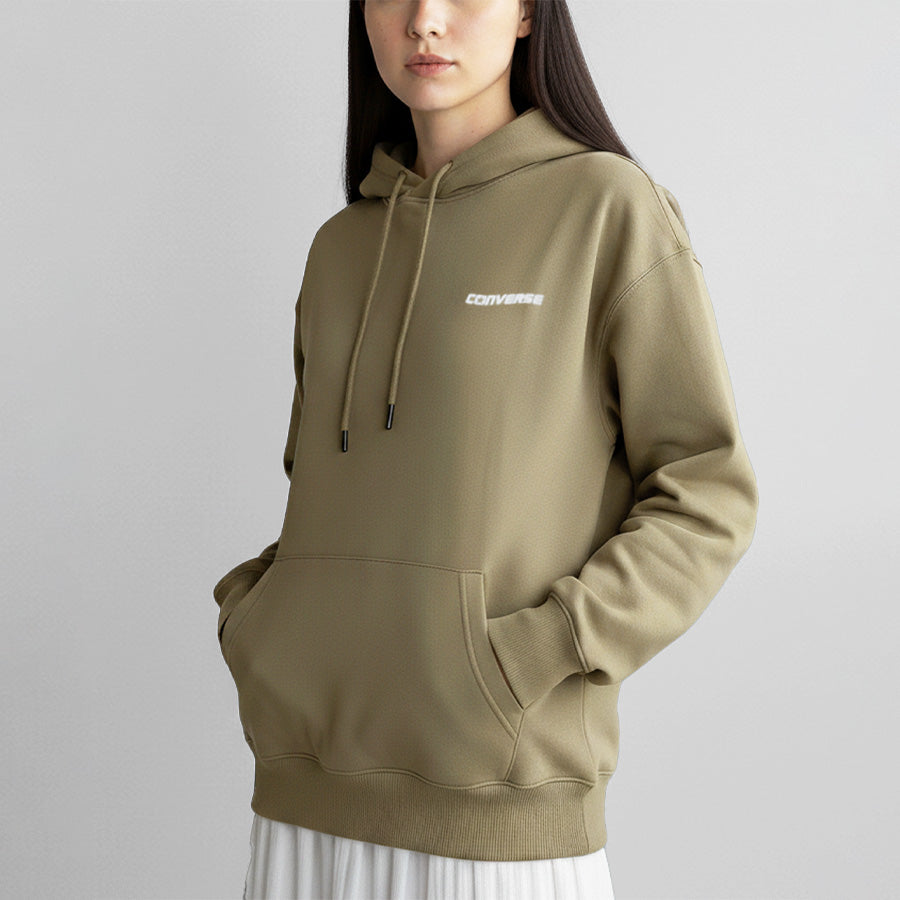 CONVERSE コンバース テックダンボール プルオーバー パーカー プルパーカー ワンポイント ロゴ メンズ レディース ユニセックス ペアルック（0132280175）