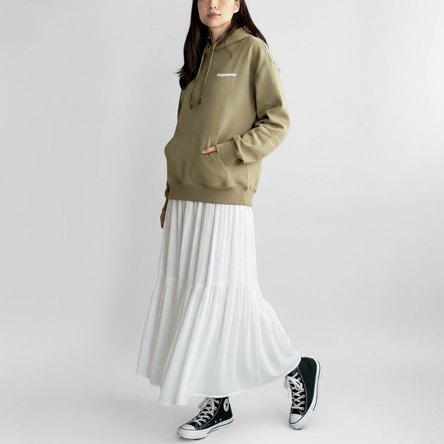 CONVERSE コンバース テックダンボール プルオーバー パーカー プルパーカー ワンポイント ロゴ メンズ レディース ユニセックス ペアルック（0132280175）