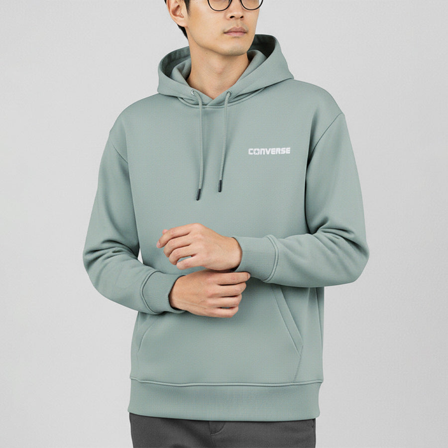 CONVERSE コンバース テックダンボール プルオーバー パーカー プルパーカー ワンポイント ロゴ メンズ レディース ユニセックス ペアルック（0132280175）