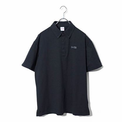 CONVERSE コンバース ポロシャツ 半袖 メンズ レディース ユニセックス ドライ ボタンダウン BD ブランド ロゴ プリント 吸水速乾 スポーツ オフィスカジュアル（0142280189）