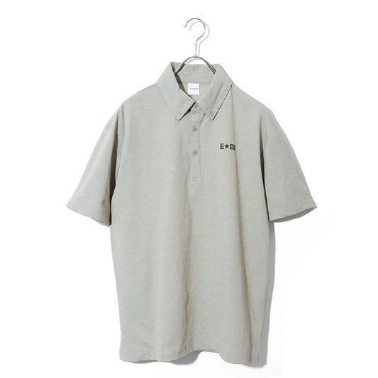 CONVERSE コンバース ポロシャツ 半袖 メンズ レディース ユニセックス ドライ ボタンダウン BD ブランド ロゴ プリント 吸水速乾 スポーツ オフィスカジュアル（0142280189）