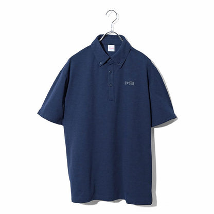 CONVERSE コンバース ポロシャツ 半袖 メンズ レディース ユニセックス ドライ ボタンダウン BD ブランド ロゴ プリント 吸水速乾 スポーツ オフィスカジュアル（0142280189）