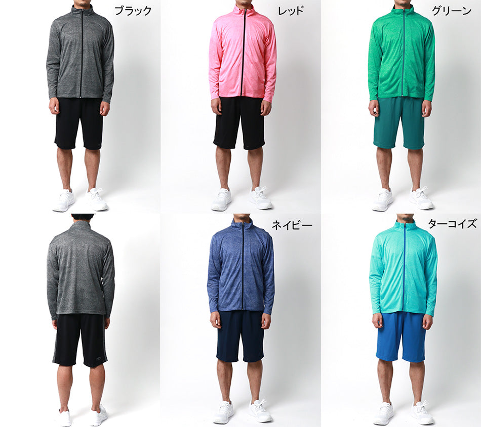 Kaepa ケイパ 上下セット メンズ 夏服 UVカット 接触冷感 長袖 ハーフパンツ セットアップ 上下（0167140062