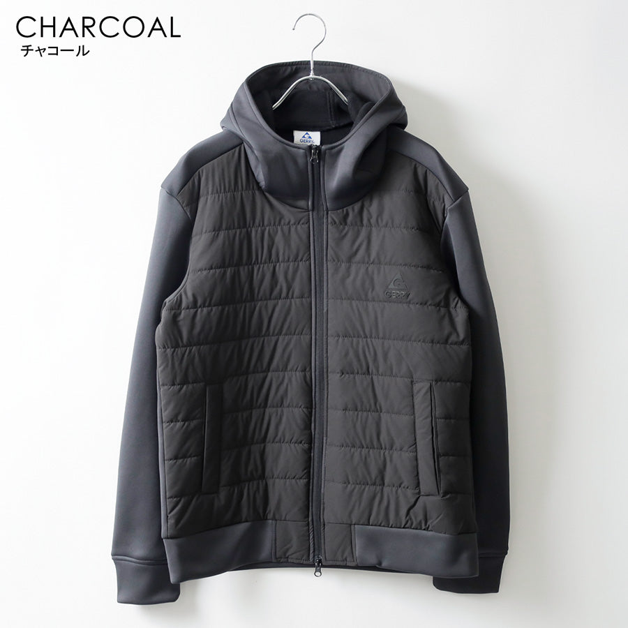 GERRY インサレーションジャケット メンズ レディース ストレッチ 中綿入り キルティング 防寒 軽量 裏起毛 UVカット（0171120002）