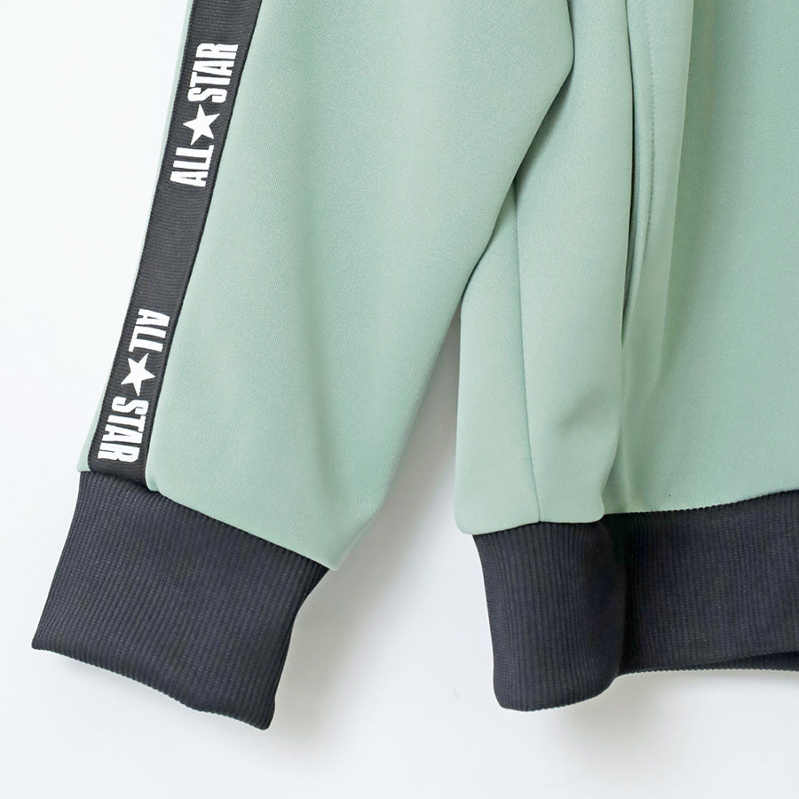 CONVERSE コンバース トラックジャケット 吸汗速乾 ロゴラインテープ ジャージ上 ジャージジャケット 運動 ジョギング ランニング スポーツ ペアルック メンズ レディース ユニセックス（0172280297）