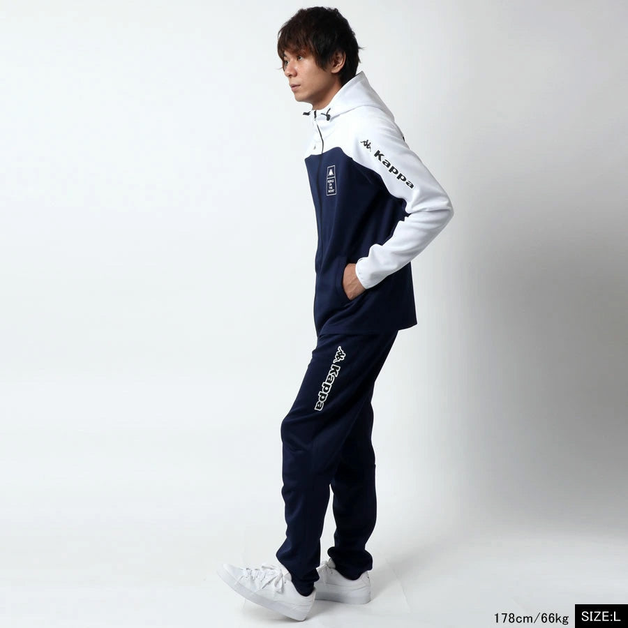 kappa カッパ ジャージ 上下 メンズ セットアップ スポーツウェア トレーニングウェア ブランド おしゃれ トップス パンツ 長袖 大きいサイズ ゆったり（0162520003）
