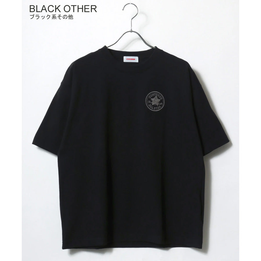 CONVERSE コンバース COOL MAX Tシャツ 半袖 メンズ レディース ユニセックス 吸水速乾 ワンポイント サガラ刺繍 トップス カットソー（0112281221）