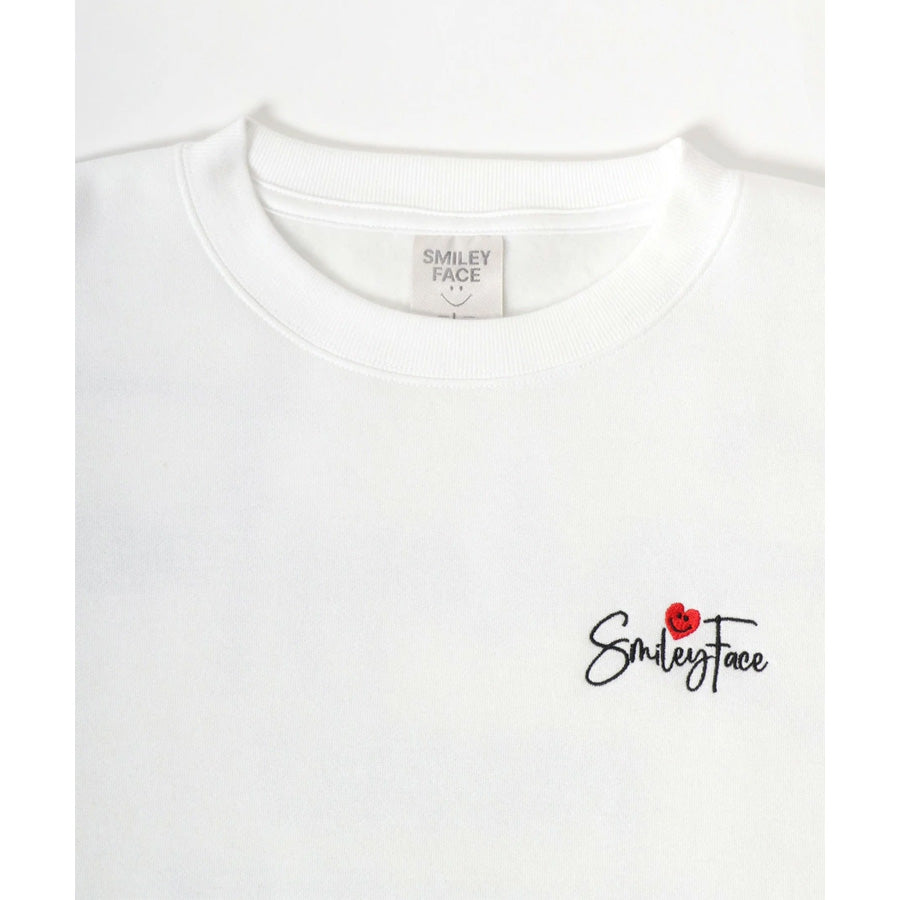 SMILEY FACE スマイリーフェイス スウェット トレーナー メンズ 裏起毛 ビッグシルエット ゆったり シンプル ロゴ入り 長袖 大きいサイズ おしゃれ かわいい レディース（0122510146）