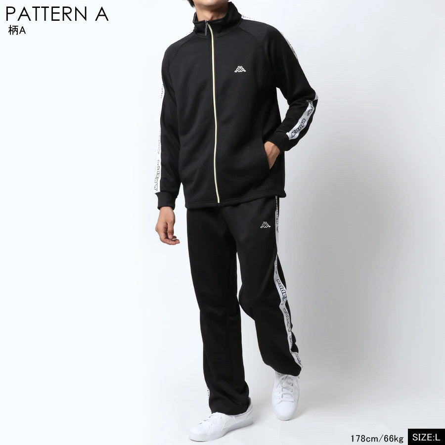 Kappa ブラックジャージメンズ上下セットアップ Kappa（カッパ） ジャージ ジャージ上下2点セット メンズ : ZOZOTOWN