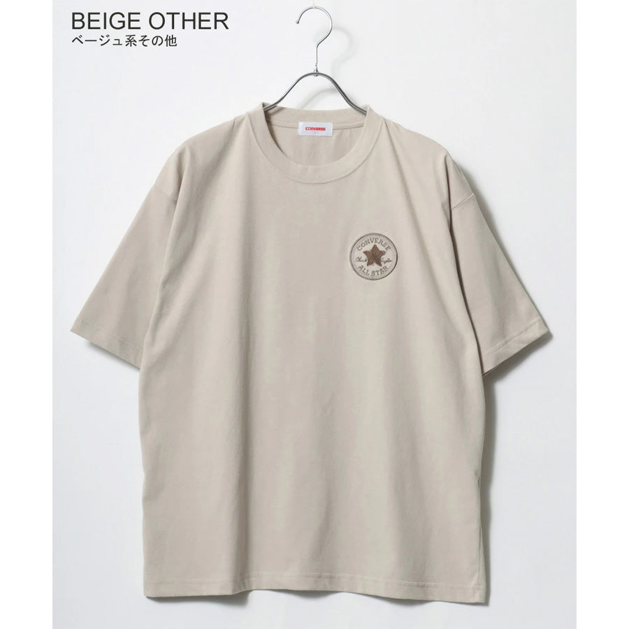 CONVERSE コンバース COOL MAX Tシャツ 半袖 メンズ レディース ユニセックス 吸水速乾 ワンポイント サガラ刺繍 トップス カットソー（0112281221）