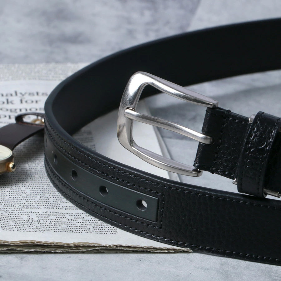 BEVERLY HILLS POLO CLUB ビバリーヒルズポロクラブ ベルト メンズ レザー 全長110cm ながもちベルト レザーベルト 牛革ベルト ブランド ワンポイントロゴ 凹凸 シボ加工 カジュアル シンプル（7718490284）