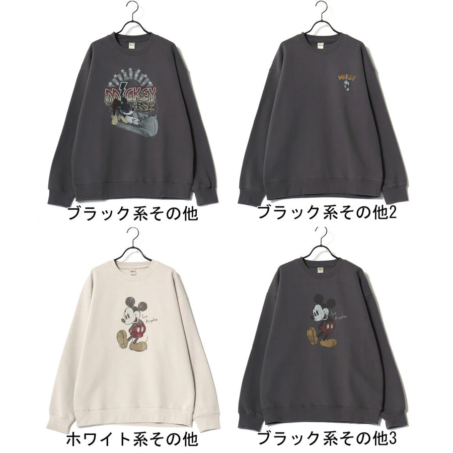 Disney ディズニー ミッキーマウス トレーナー メンズ レディース ユニ