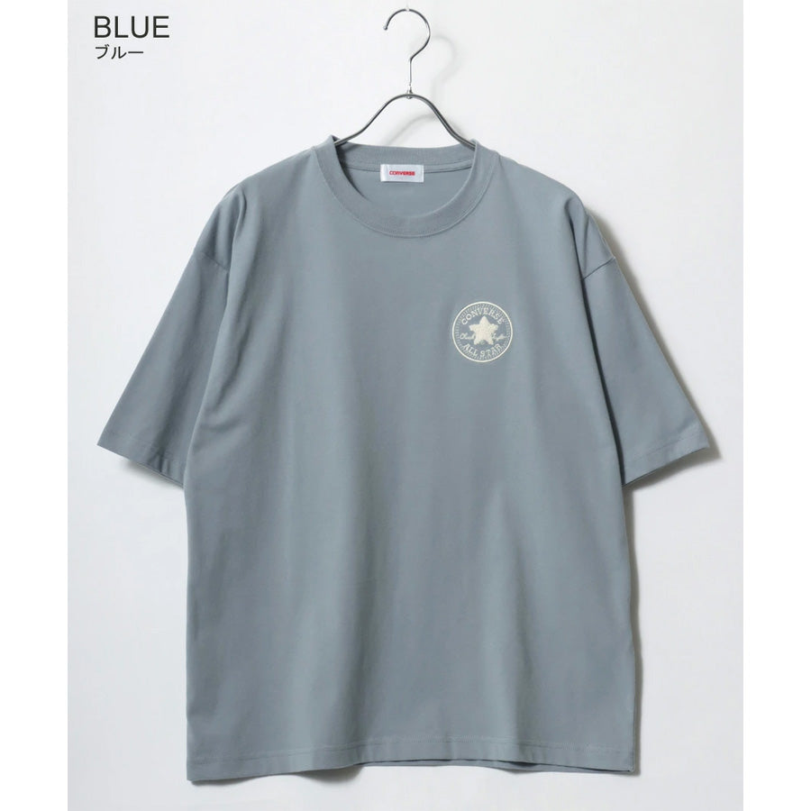 CONVERSE コンバース COOL MAX Tシャツ 半袖 メンズ レディース ユニセックス 吸水速乾 ワンポイント サガラ刺繍 トップス カットソー（0112281221）