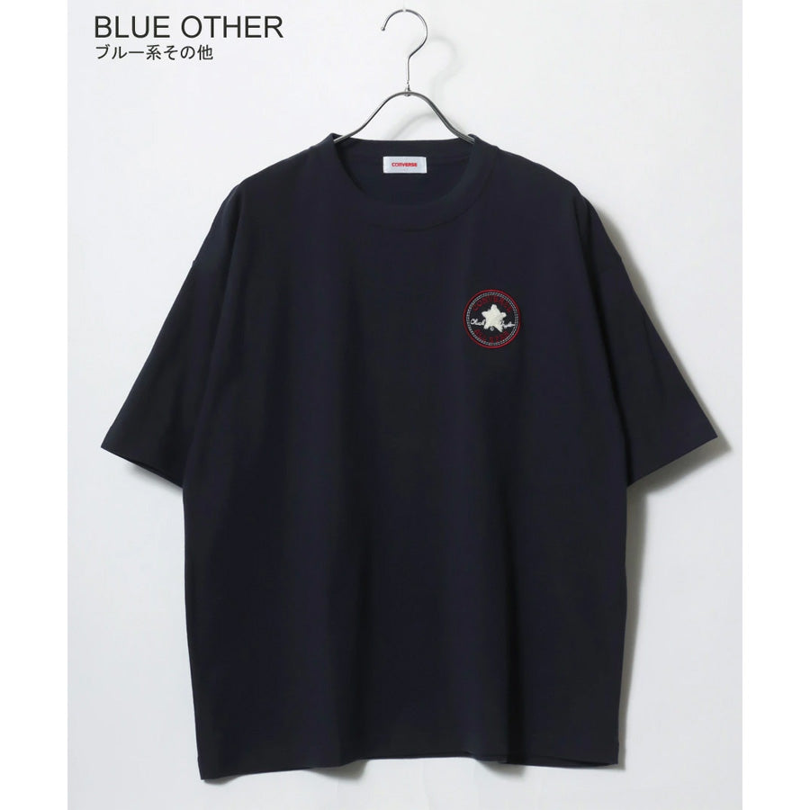CONVERSE コンバース COOL MAX Tシャツ 半袖 メンズ レディース ユニセックス 吸水速乾 ワンポイント サガラ刺繍 トップス カットソー（0112281221）