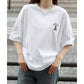 Lazar ラザル Tシャツ メンズ レディース ユニセックス 半袖 ビッグシルエット オーバーサイズ ロゴ ワンポイント 刺繍 アニマル柄 犬柄 猫柄 カットソー トップス（0115030059）
