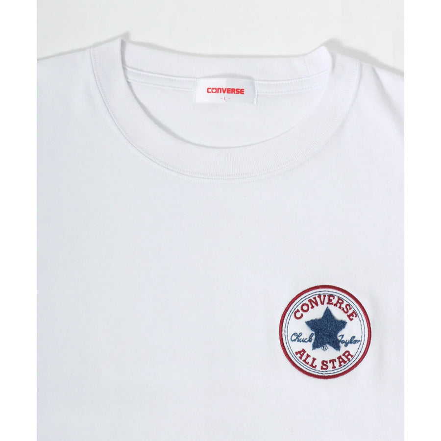 CONVERSE コンバース COOL MAX Tシャツ 半袖 メンズ レディース ユニセックス 吸水速乾 ワンポイント サガラ刺繍 トップス カットソー（0112281221）