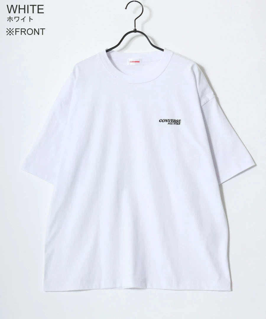 CONVERSE コンバース Tシャツ 半袖 メンズ レディース ユニセックス ブランド COOLMAX 吸水速乾 バックプリント ロゴ ワンポイント イージーケア ドライタッチ（0112281222）