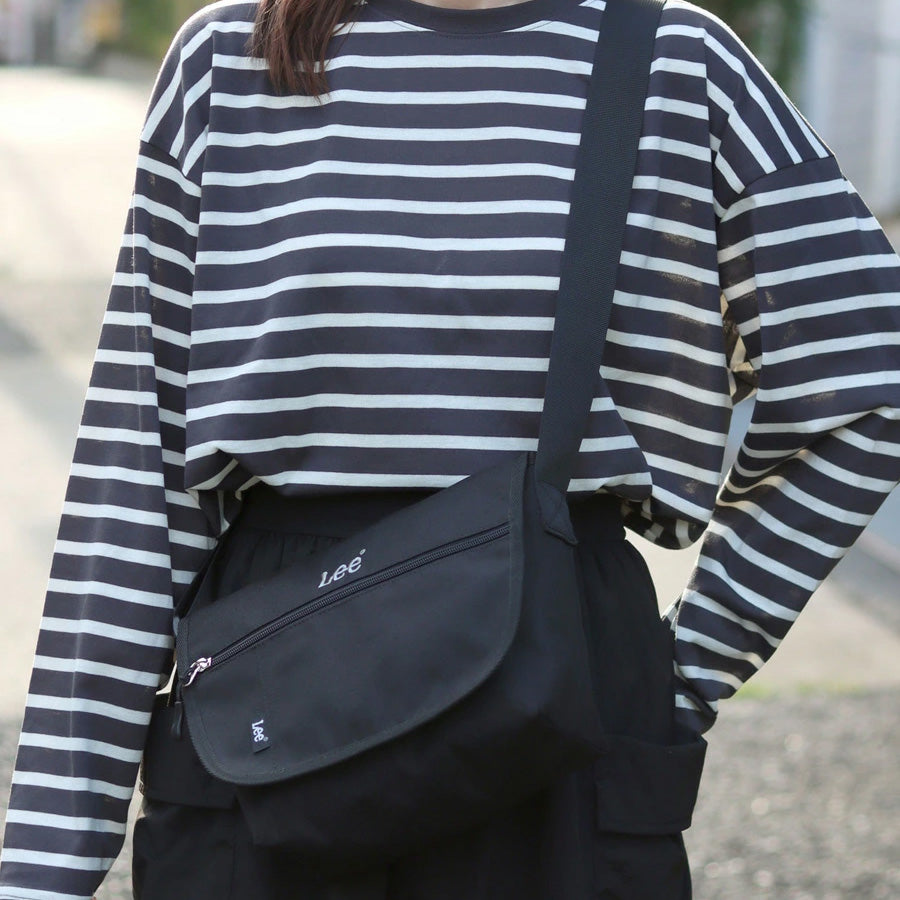 Lee リー ショルダーバッグ レディース メンズ ユニセックス ベージュ 撥水 ブランド おしゃれ カバン カジュアル 旅行 かわいい 可愛い 大人 小さめ 通勤 軽量 斜め掛け（7727840031）