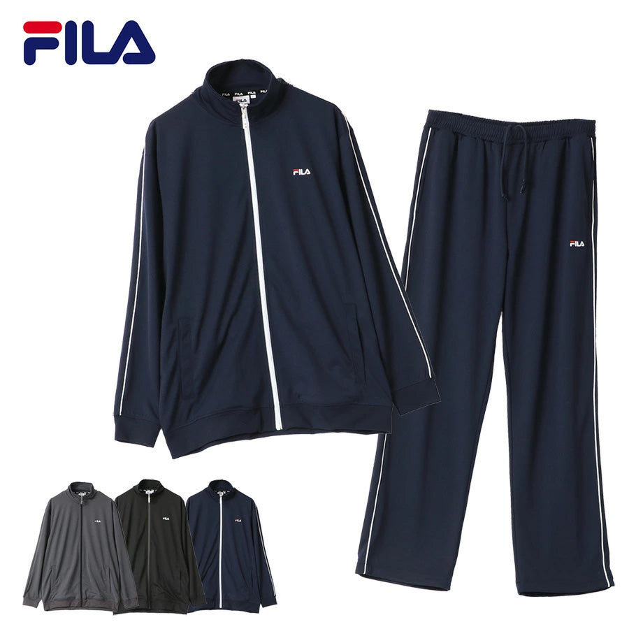 FILA フィラ ジャージ 上下 メンズ 上下セット ワンポイント ロゴ 刺繍 セットアップ スポーツ トレーニング ブランド トップス パンツ 大きいサイズ（0163890012）