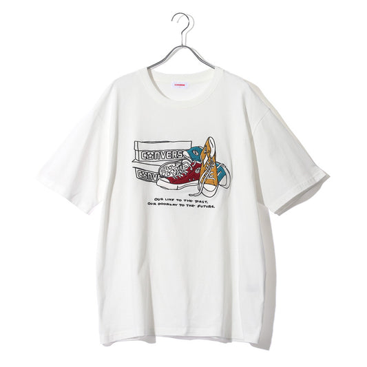 【大きいサイズ】 CONVERSE コンバース Tシャツ 半袖 メンズ 大きいサイズ サガラ 刺繍 ブランド ロゴ クルーネック 綿100 おしゃれ （6812280929）