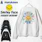 SMILEY FACE スマイリーフェイス スウェット トレーナー メンズ 裏起毛 ビッグシルエット ゆったり シンプル ロゴ入り 長袖 大きいサイズ おしゃれ かわいい レディース（0122510146）