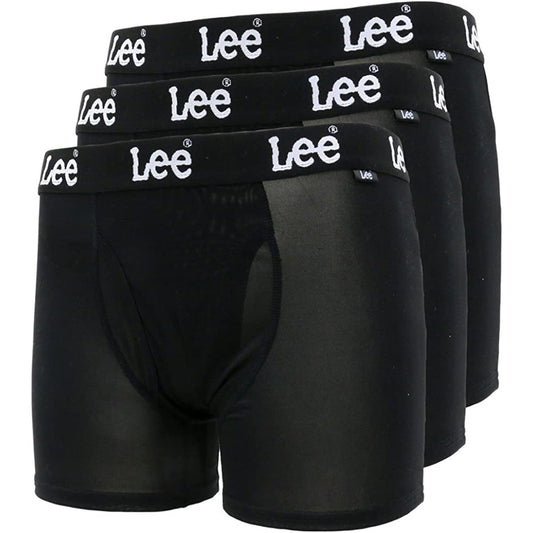 Lee リー ボクサーパンツ メンズ アンダーウェア パンツ 下着 ブランド スポーツ ボクサーブリーフ 前開き 前あき ゆったり 3枚 3Pセット（7828620453）
