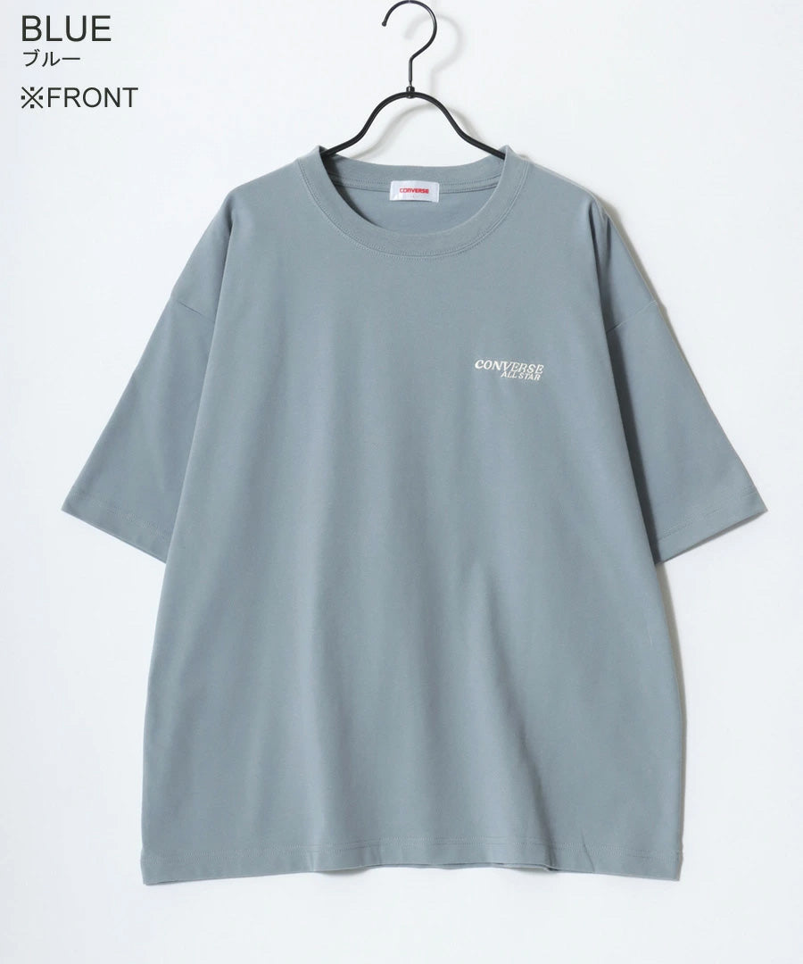 CONVERSE コンバース Tシャツ 半袖 メンズ レディース ユニセックス ブランド COOLMAX 吸水速乾 バックプリント ロゴ ワンポイント イージーケア ドライタッチ（0112281222）