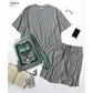 DISCUS ディスカス ルームウェア メンズ レディース ユニセックス ナイトウェア セットアップ パイル 無地 半袖Tシャツ＆ショートパンツ＆収納バッグ 3点セット パジャマ 部屋着（0162280055）