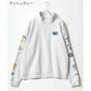 SMILEY FACE スマイリーフェイス スウェット トレーナー メンズ 裏起毛 ビッグシルエット ゆったり ハーフジップ シンプル ロゴ入り 長袖 大きいサイズ レディース（0122510147）