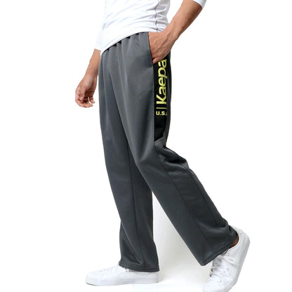 Kaepa ケイパ ジャージ 下 メンズ パンツ おしゃれ 大きいサイズ ポリエステル100 ゆったり ストレート ストレッチ ブランド ジャージパンツ ゆったり 吸水速乾 UVカット（5197140046）