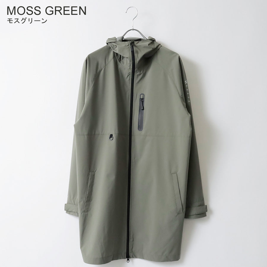 kaepa ケイパ ロングコート メンズ レディース ユニセックス ウインドブレーカー フード付 パーカー 撥水 防風 リフレクション UVカット 軽量 多機能 アウトドア（3147140014）