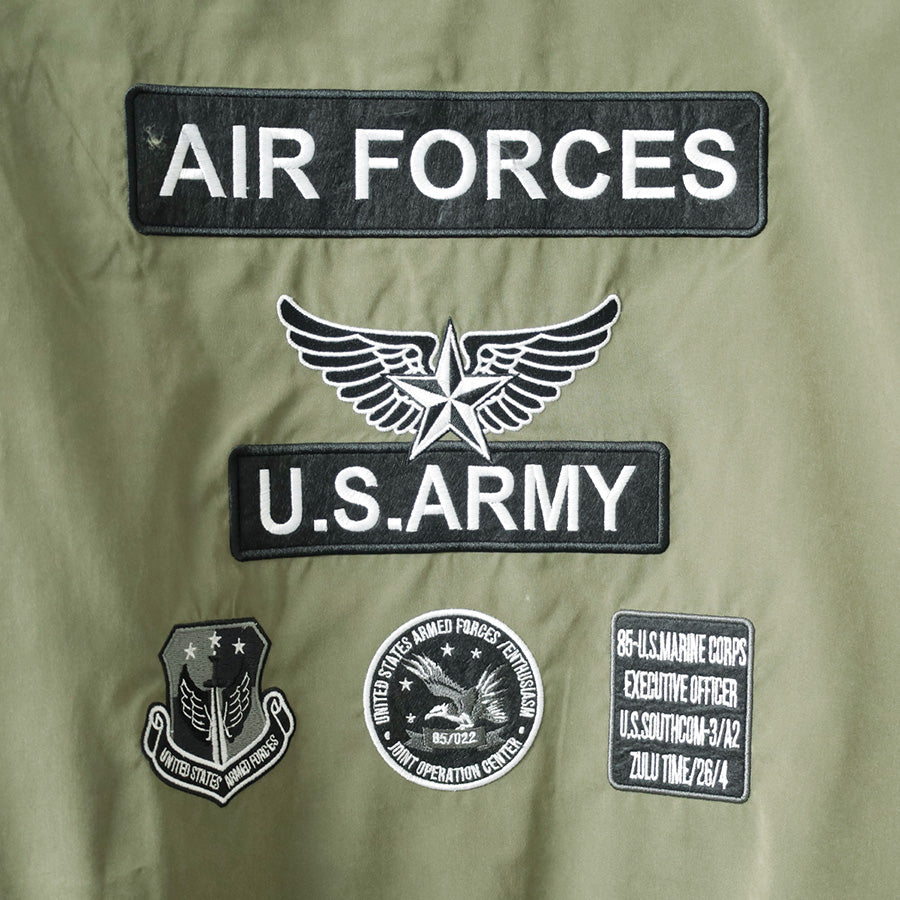 marukawa MA-1 メンズ エムエーワン ジャンパー フライトジャケット ブルゾン 秋 暖 カジュアル ミリタリー リブ ワッペン（3162280040）