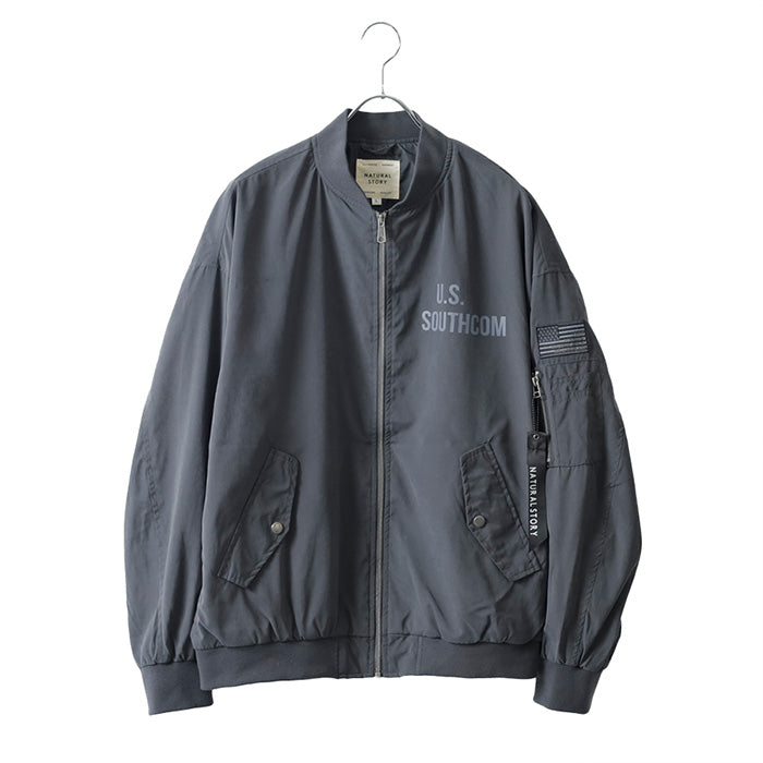 marukawa MA-1 メンズ エムエーワン ジャンパー フライトジャケット ブルゾン 秋 暖 カジュアル ミリタリー リブ ワッペン（3162280040）