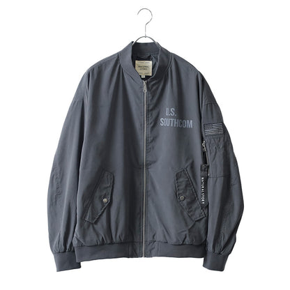 marukawa MA-1 メンズ エムエーワン ジャンパー フライトジャケット ブルゾン 秋 暖 カジュアル ミリタリー リブ ワッペン（3162280040）