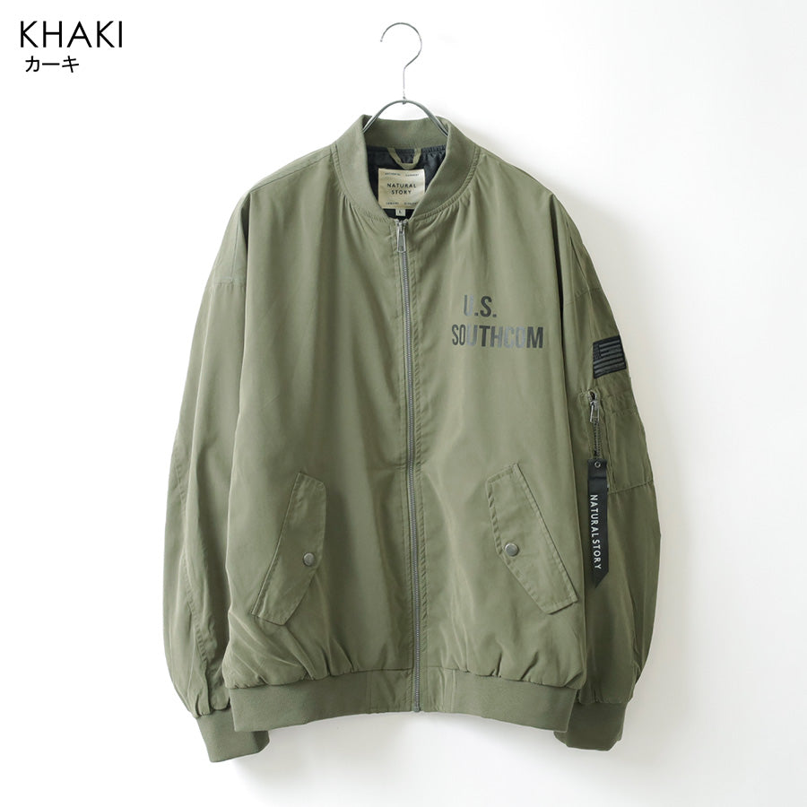 marukawa MA-1 メンズ エムエーワン ジャンパー フライトジャケット ブルゾン 秋 暖 カジュアル ミリタリー リブ ワッペン（3162280040）