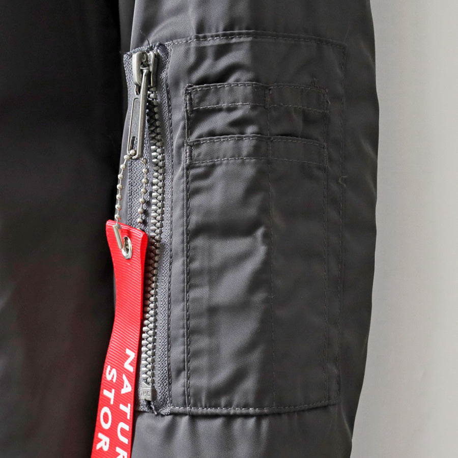 marukawa フライトジャケット メンズ 中綿 ブルゾン フード付き ジップアップ ミリタリー 防寒 保温 ユニセックス 秋 冬 アウター（3162280041）