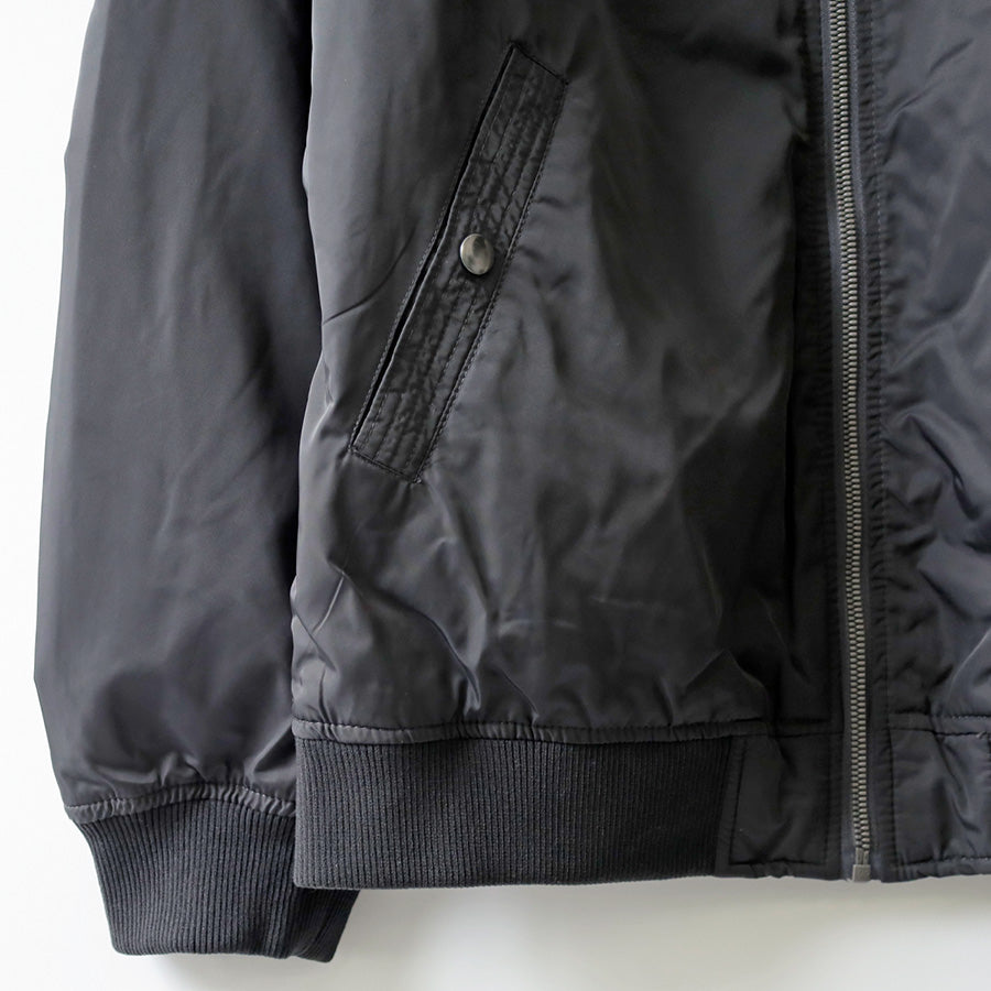 marukawa フライトジャケット メンズ 中綿 ブルゾン フード付き ジップアップ ミリタリー 防寒 保温 ユニセックス 秋 冬 アウター（3162280041）