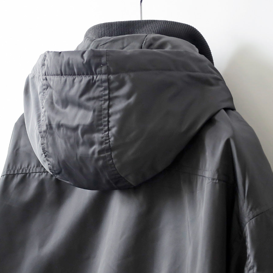 marukawa フライトジャケット メンズ 中綿 ブルゾン フード付き ジップアップ ミリタリー 防寒 保温 ユニセックス 秋 冬 アウター（3162280041）