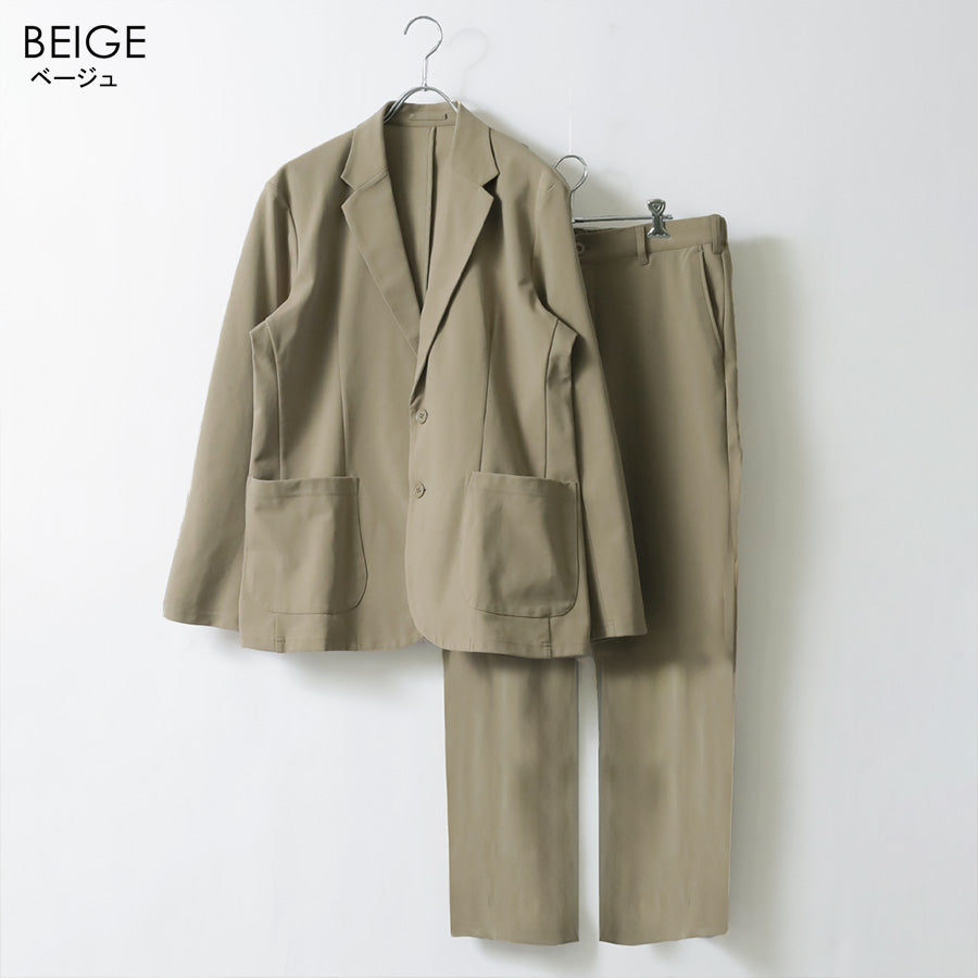 marukawaセットアップ カジュアルスーツ テーラードジャケット イージーパンツ（3192000053）