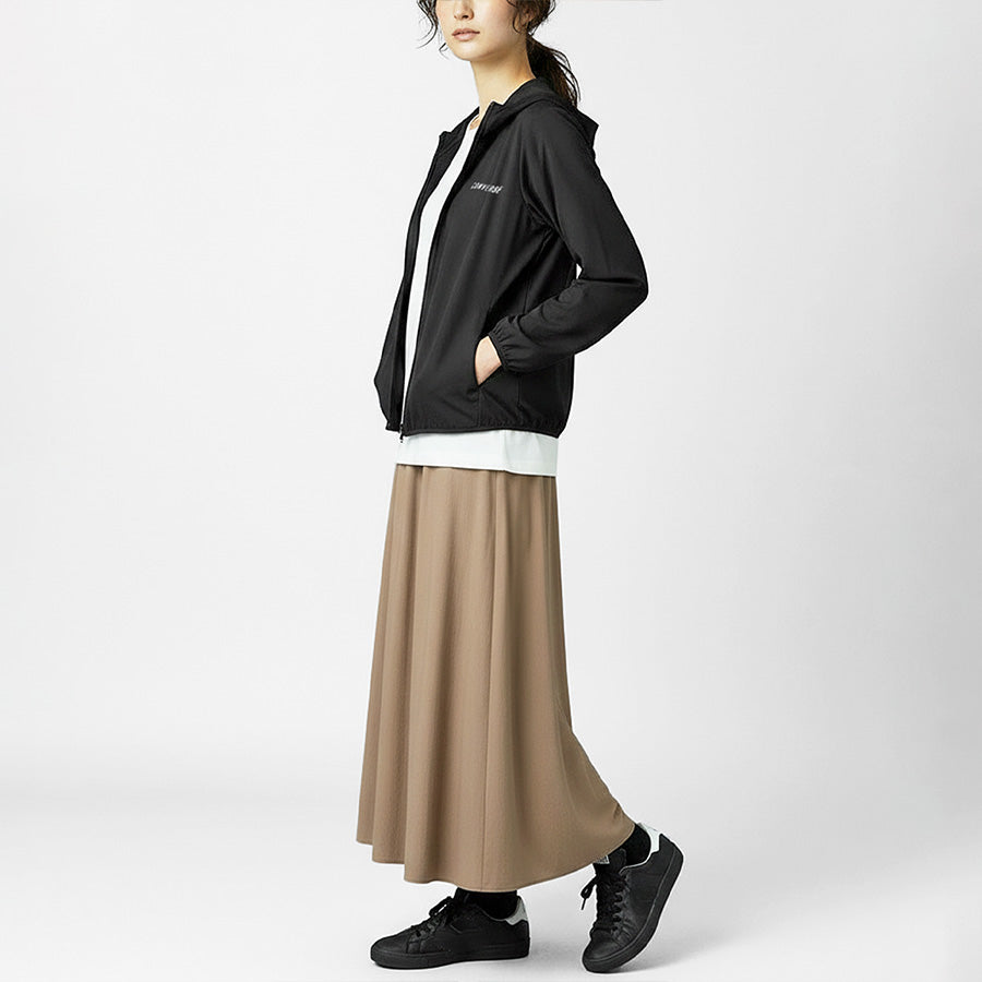CONVERSE コンバース 軽量 ストレッチ ジップアップパーカー マウンテンパーカー レディース 撥水 UV対策 防花粉（3342280070）