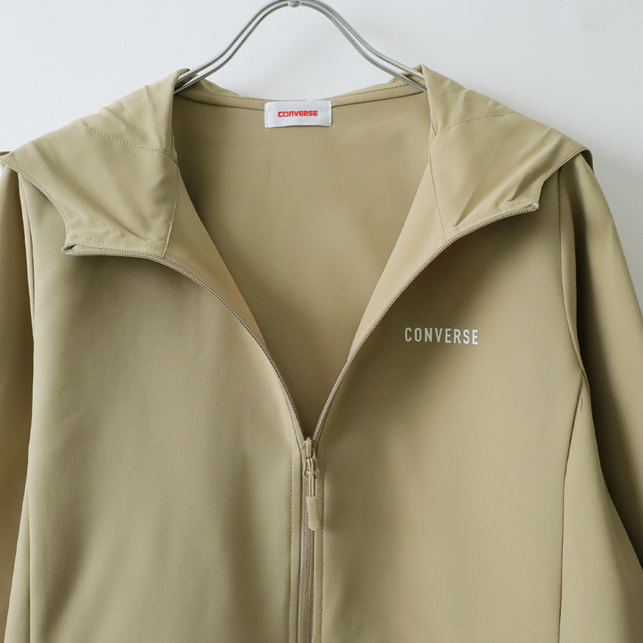 CONVERSE コンバース 軽量 ストレッチ ジップアップパーカー マウンテンパーカー レディース 撥水 UV対策 防花粉（3342280070）