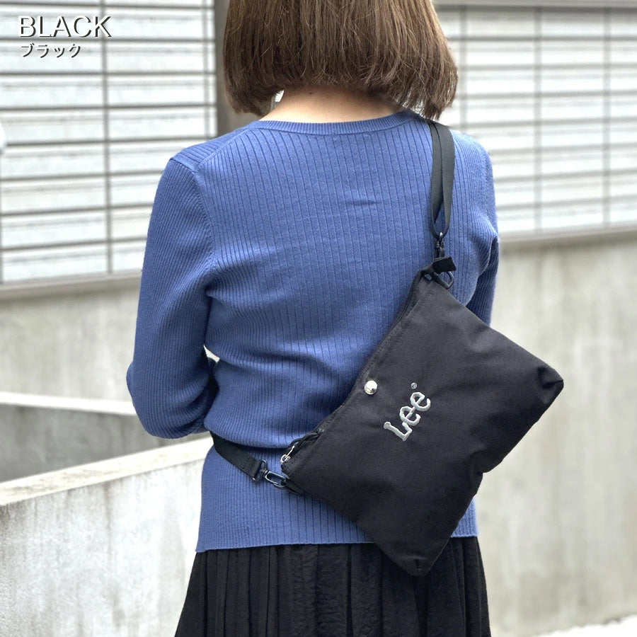 Lee リー サコッシュ レディース 軽量 ブランド ショルダーバッグ メンズ ユニセックス ベージュ 撥水 ミニ おしゃれ カバン カジュアル 旅行 かわいい 可愛い 大人 小さめ 通勤 斜め掛け 斜めがけ アウトドア コンパクト（7727840023）