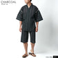 marukawa 甚平 甚兵衛 メンズ 涼しい おしゃれ 大きいサイズ じんべい jinbei しじら織 生地 半袖 上下セット 綿100 和服 和装 ルームウェア お祭り 花火大会 イベント（3192210014）