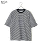 ヒヤロン 接触冷感 Tシャツ 半袖 ボーダー メンズ レディース ユニセックス クルーネック ポケット付き ポケT ひんやり 涼しい(0111690023)
