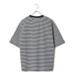 ヒヤロン 接触冷感 Tシャツ 半袖 ボーダー メンズ レディース ユニセックス クルーネック ポケット付き ポケT ひんやり 涼しい(0111690023)