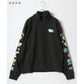 SMILEY FACE スマイリーフェイス スウェット トレーナー メンズ 裏起毛 ビッグシルエット ゆったり ハーフジップ シンプル ロゴ入り 長袖 大きいサイズ レディース（0122510147）