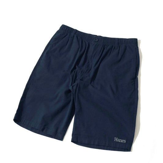 Hanes ヘインズ チノパン ハーフパンツ メンズ レディース ユニセックス ショートパンツ 前開き ウエストゴム　紐 レギュラーフィット 短パン 半ズボン（5181120185）