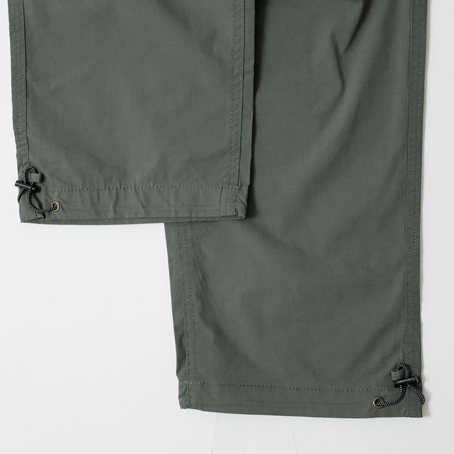 LOGOS park ロゴスパーク イージーパンツ メンズ ストレッチ ストレート ロゴ 刺繍 アウトドア ウエストゴム ボトム ボトム（5172280130）