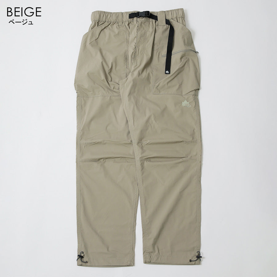 LOGOS park ロゴスパーク イージーパンツ メンズ ストレッチ ストレート ロゴ 刺繍 アウトドア ウエストゴム ボトム ボトム（5172280130）